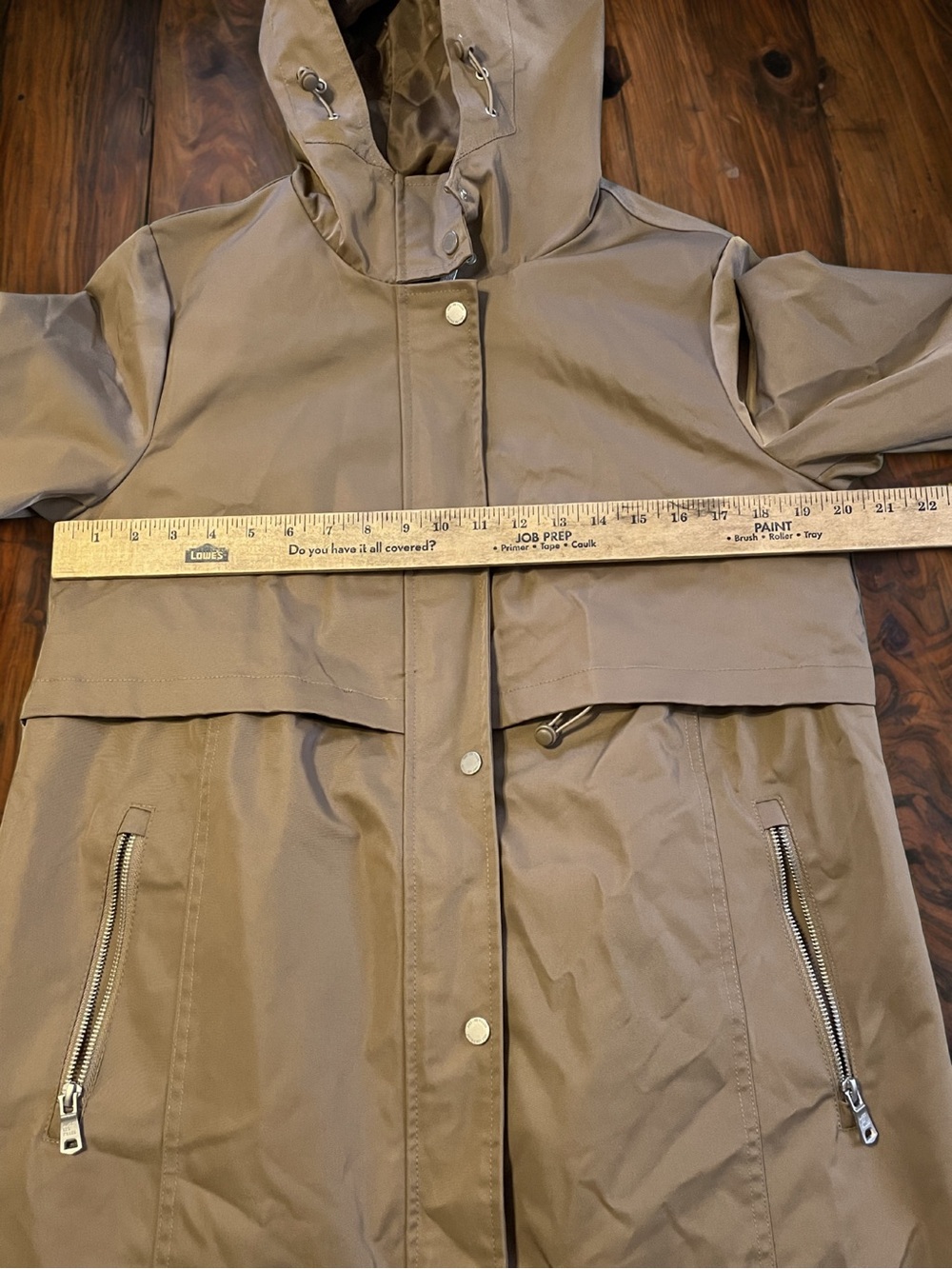 NWT AVEC LES FILLES Women's Fawn Hooded Trench Coat Jacket M - Picture 10 of 15